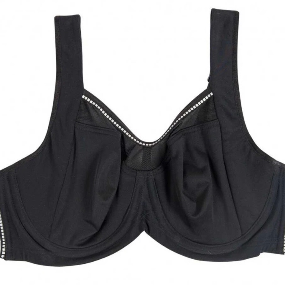 Bendon Sport Extreme Out Underwire High Impact Sports Bra 76-408 Black Size 40D - Picture 4 of 9
